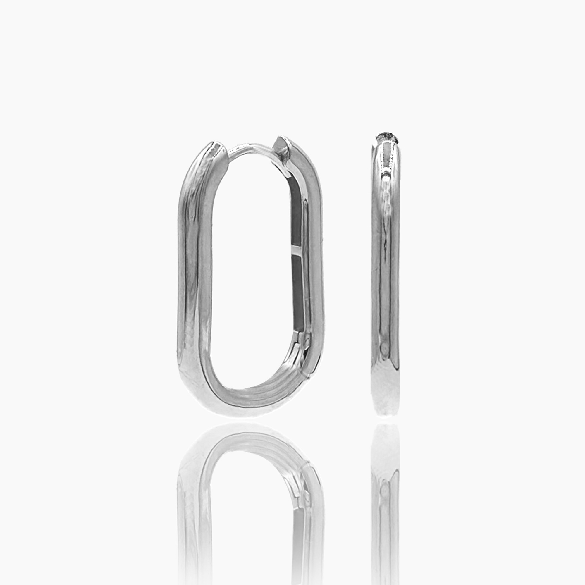 Perka Earrings - Rhodium