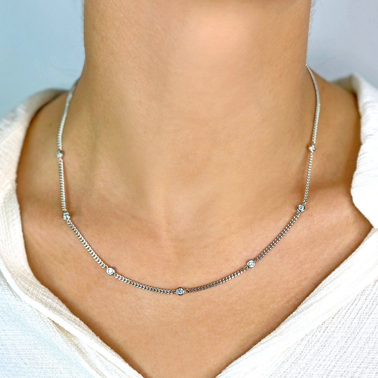 Chiaro Chain - Rhodium