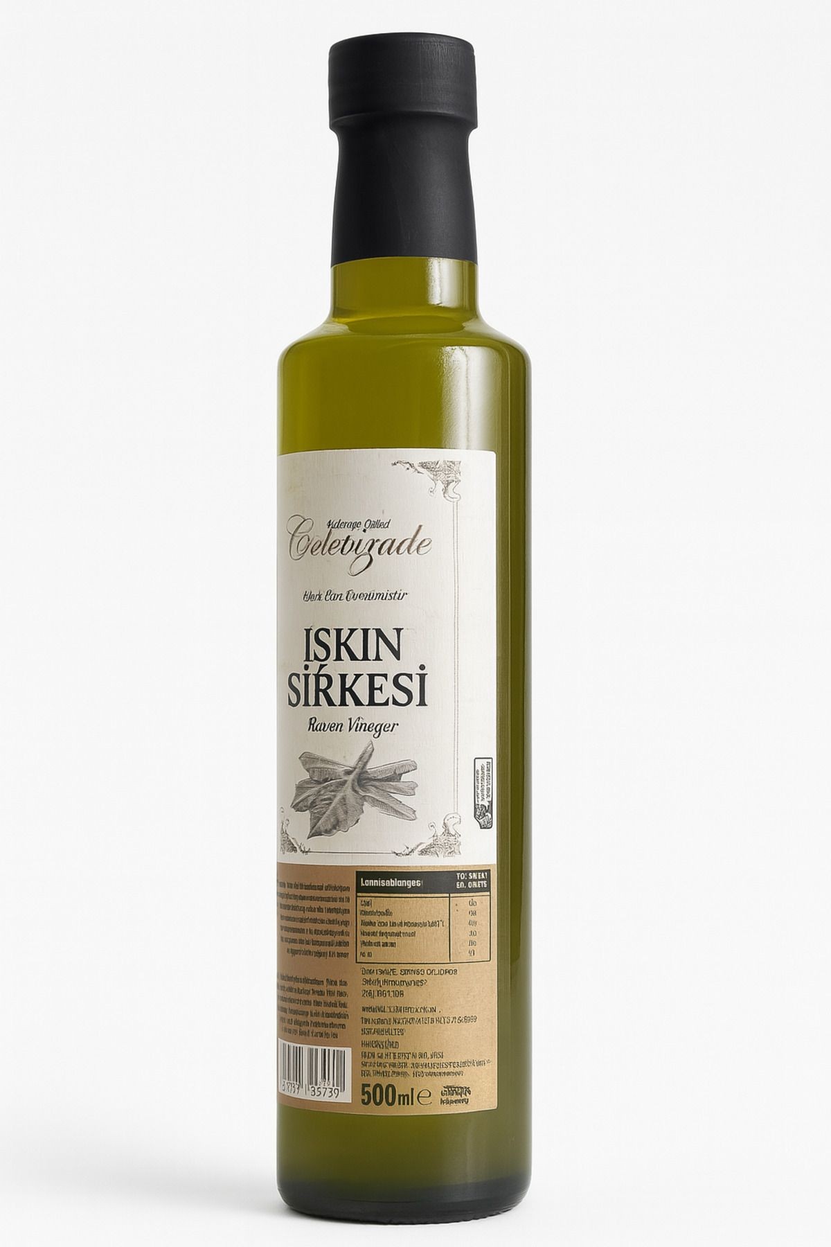 Işkın (Ravent) Sirkesi 500 ml – Doğal Fermente, Katkısız, Ev Yapımı Lezzet