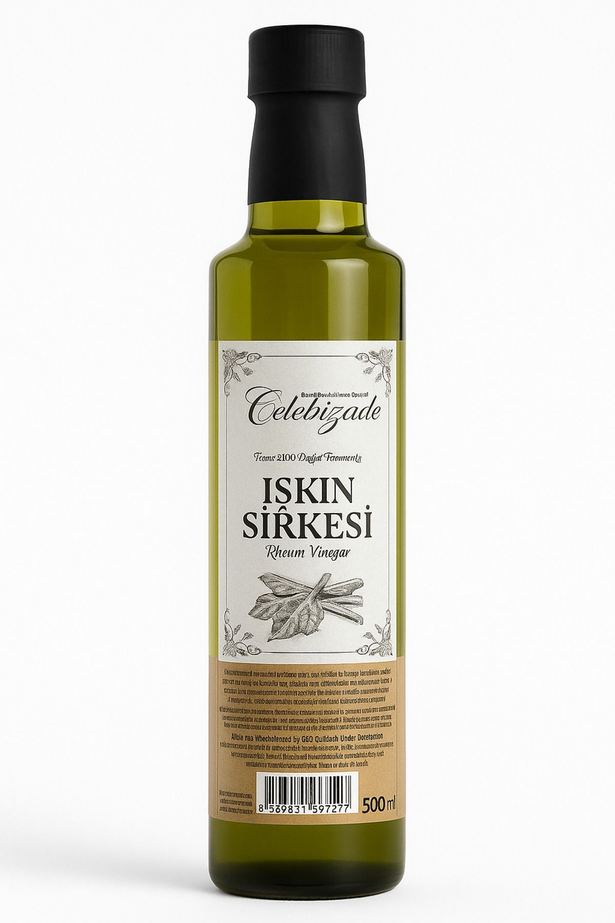 Işkın (Ravent) Sirkesi 500 ml – Doğal Fermente, Katkısız, Ev Yapımı Lezzet
