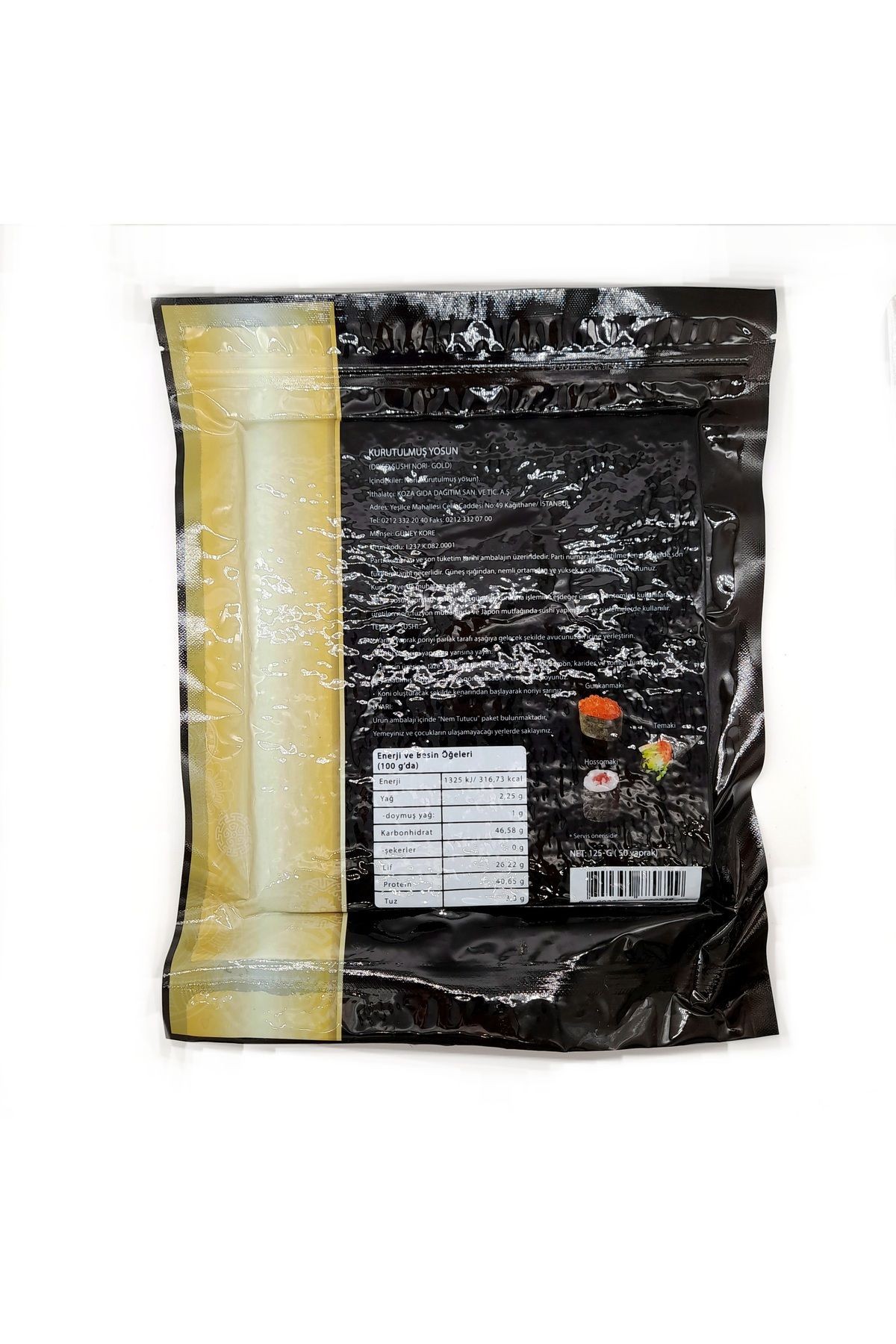 Sushi Nori Yosun 50 Yaprak 125g gold