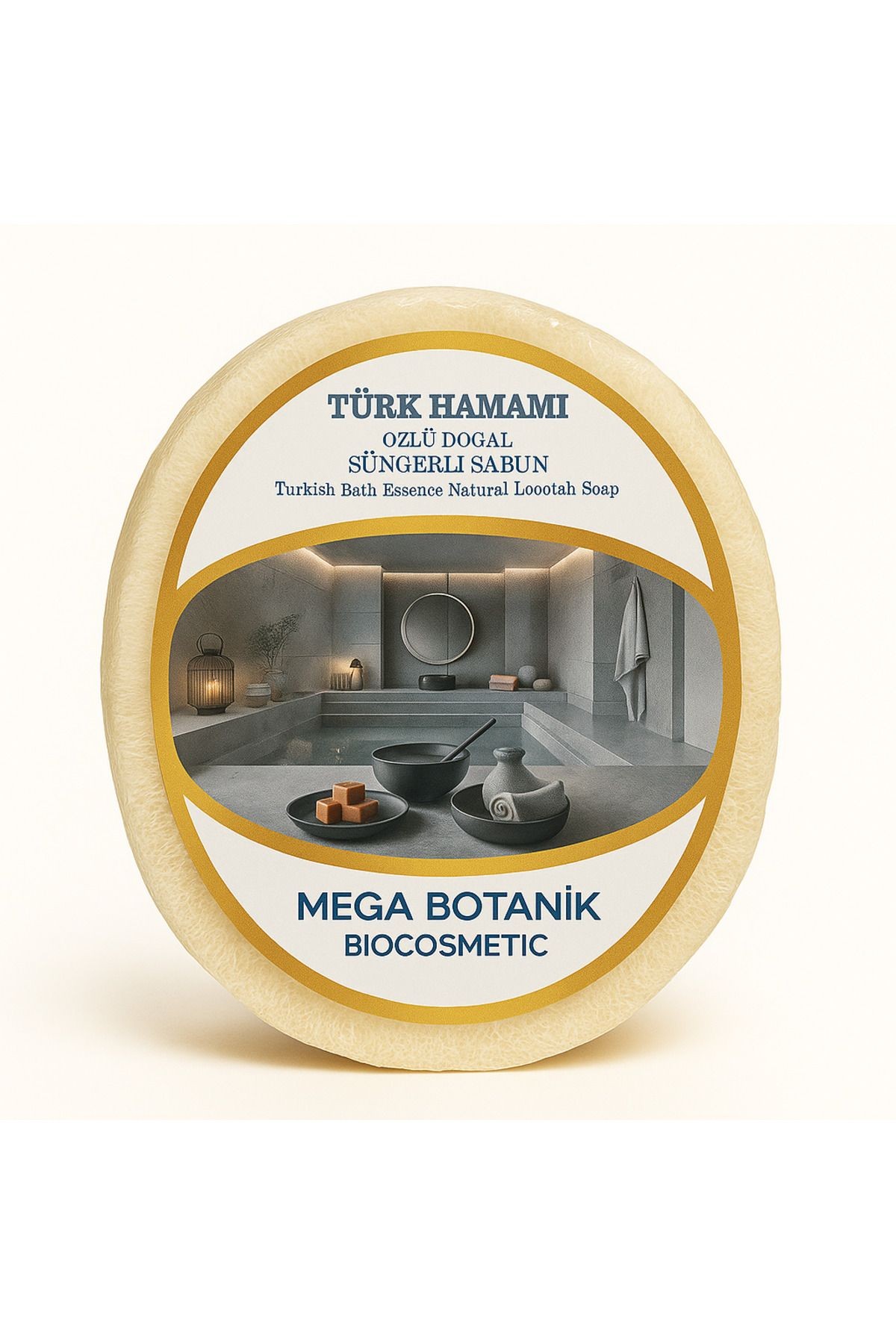 Türk Hamamı Özlü Doğal Süngerli Sabun 135g