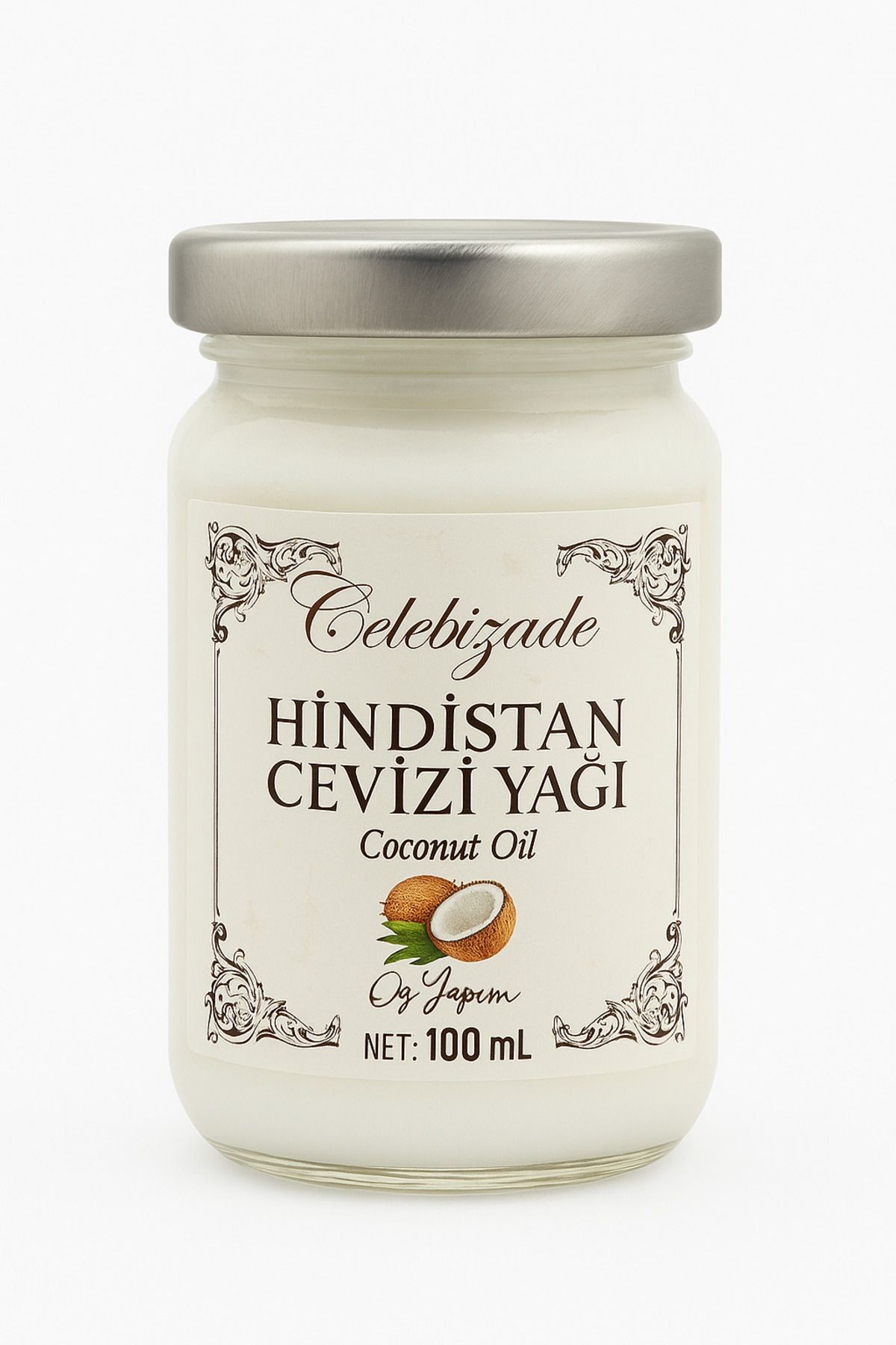 Çelebizade %100 Doğal Hindistan Cevizi Yağı 100 ml – Cilt, Saç ve Yemeklik Kullanıma Uygun