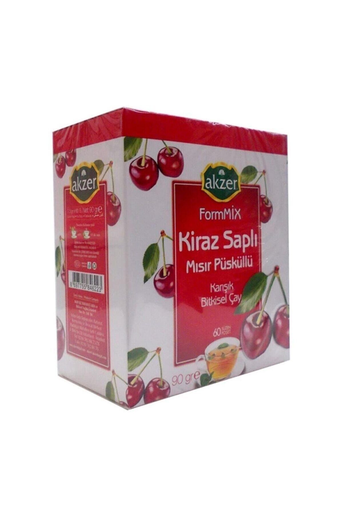 Kiraz Saplı Mısır Püsküllü Bitkisel Çay 60 Süzen  Poşet Çay
