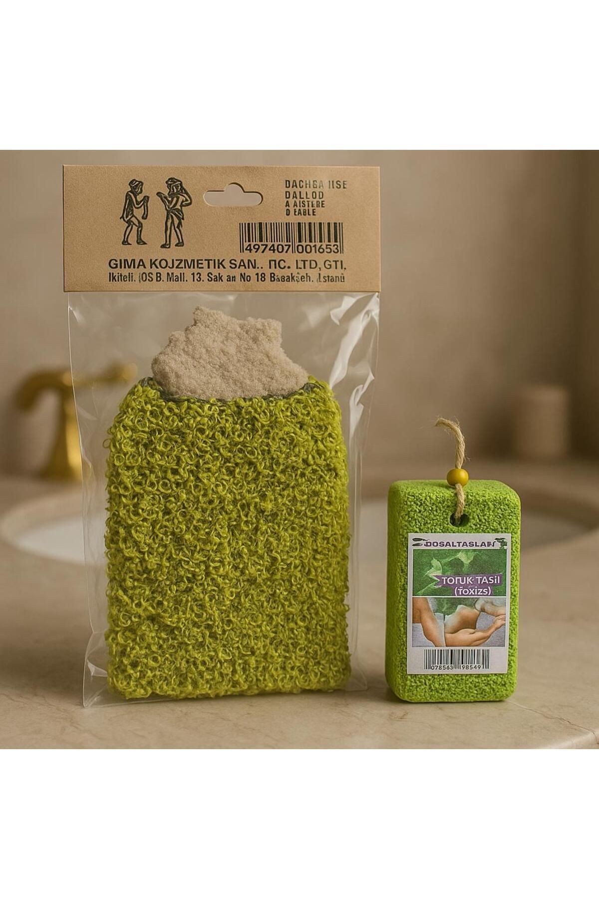 Doğal Kese & Topuk Taşı İkilisi Yeşil