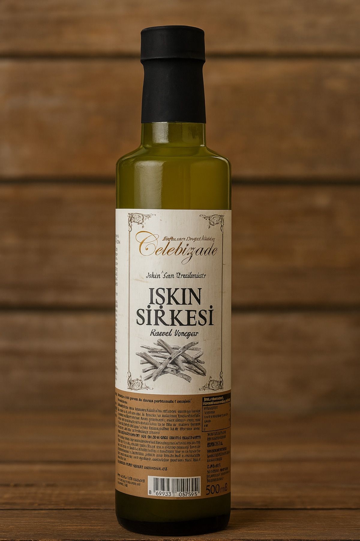Işkın (Ravent) Sirkesi 500 ml – Doğal Fermente, Katkısız, Ev Yapımı Lezzet