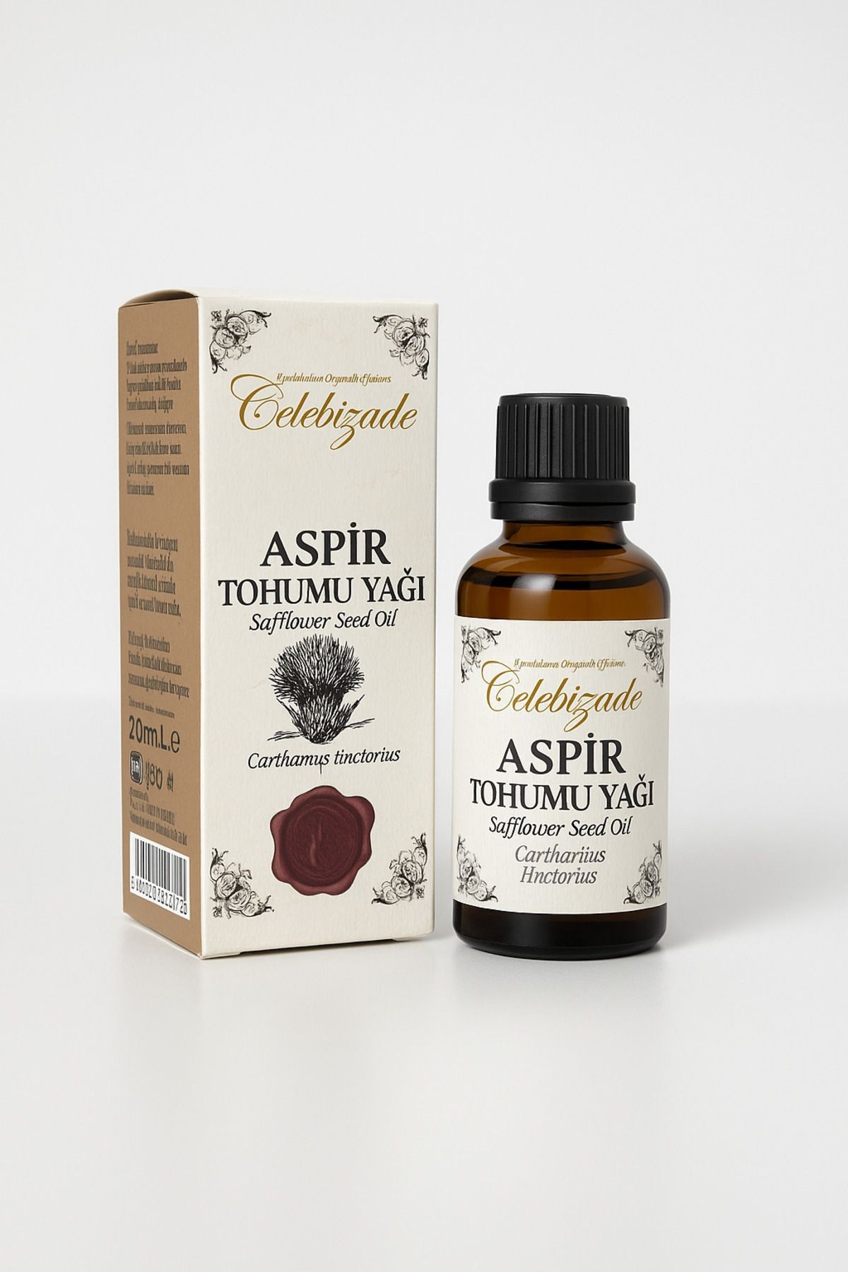 Çelebizade %100 Doğal Soğuk Sıkım Aspir Tohumu Yağı 20 ml – Bitkisel Yağ Desteği
