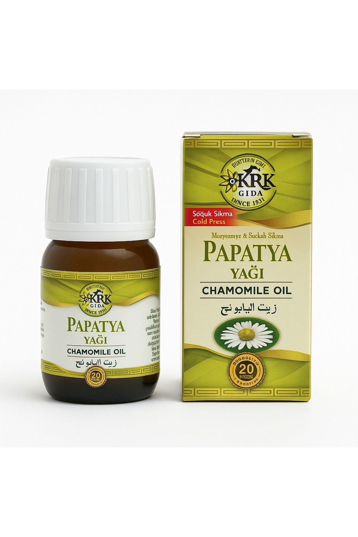 %100 Saf Papatya Yağı 20 ml – Soğuk Pres