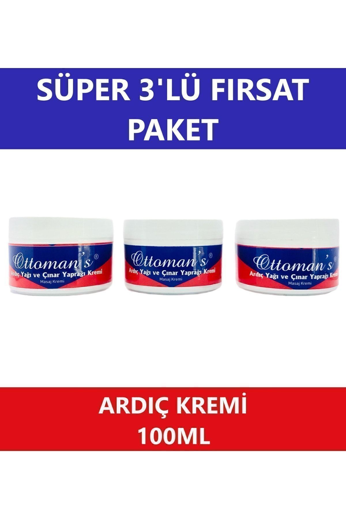 Ardıç Yağı Ve Çınar Yaprağı Kremi 100 ml 3 Adet