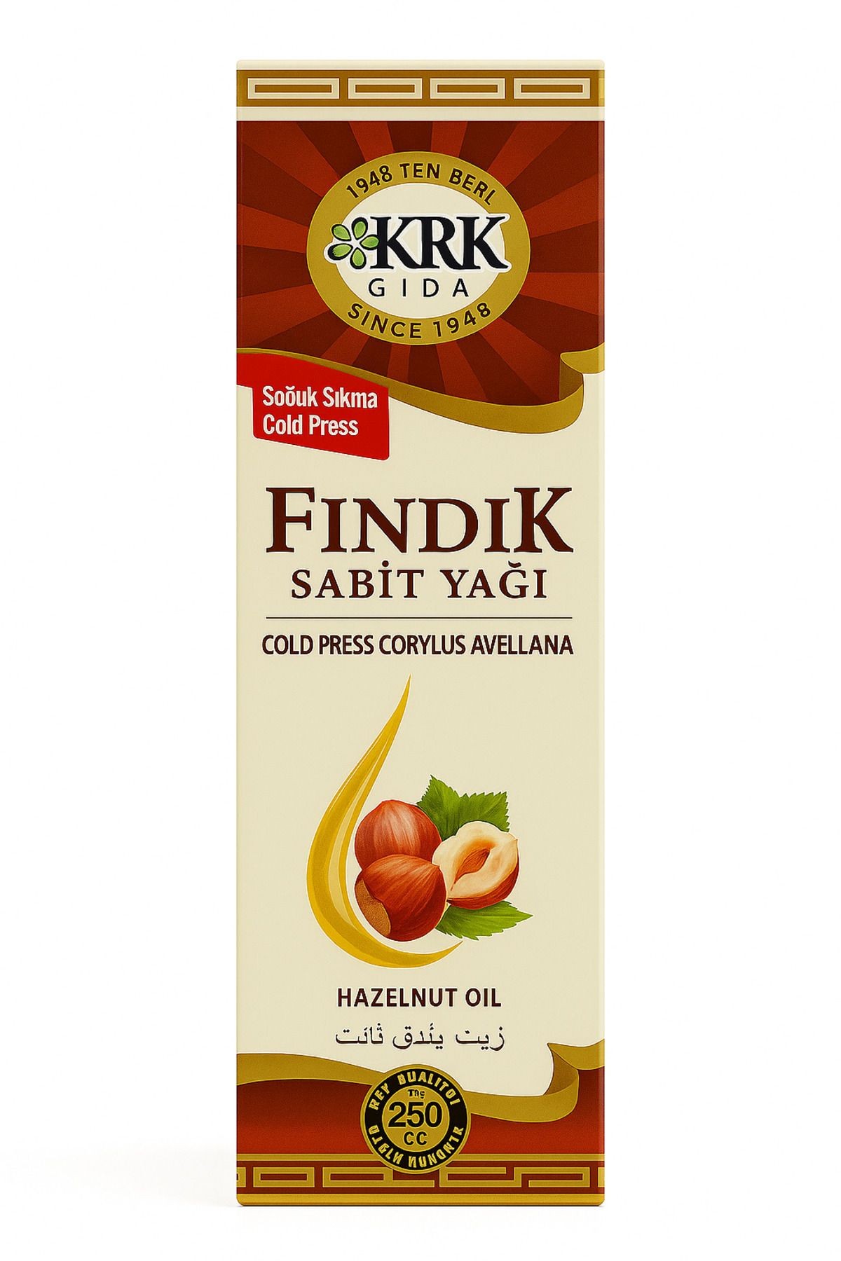 Fındık Yağı 250 ML Soğuk Sıkma