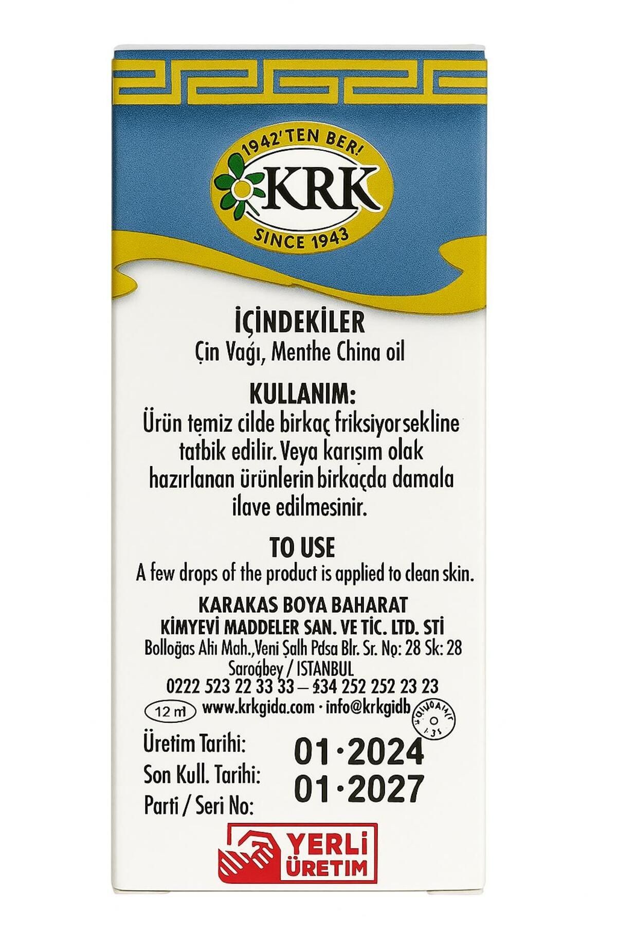 Çin - Cin Yağı 20 ml