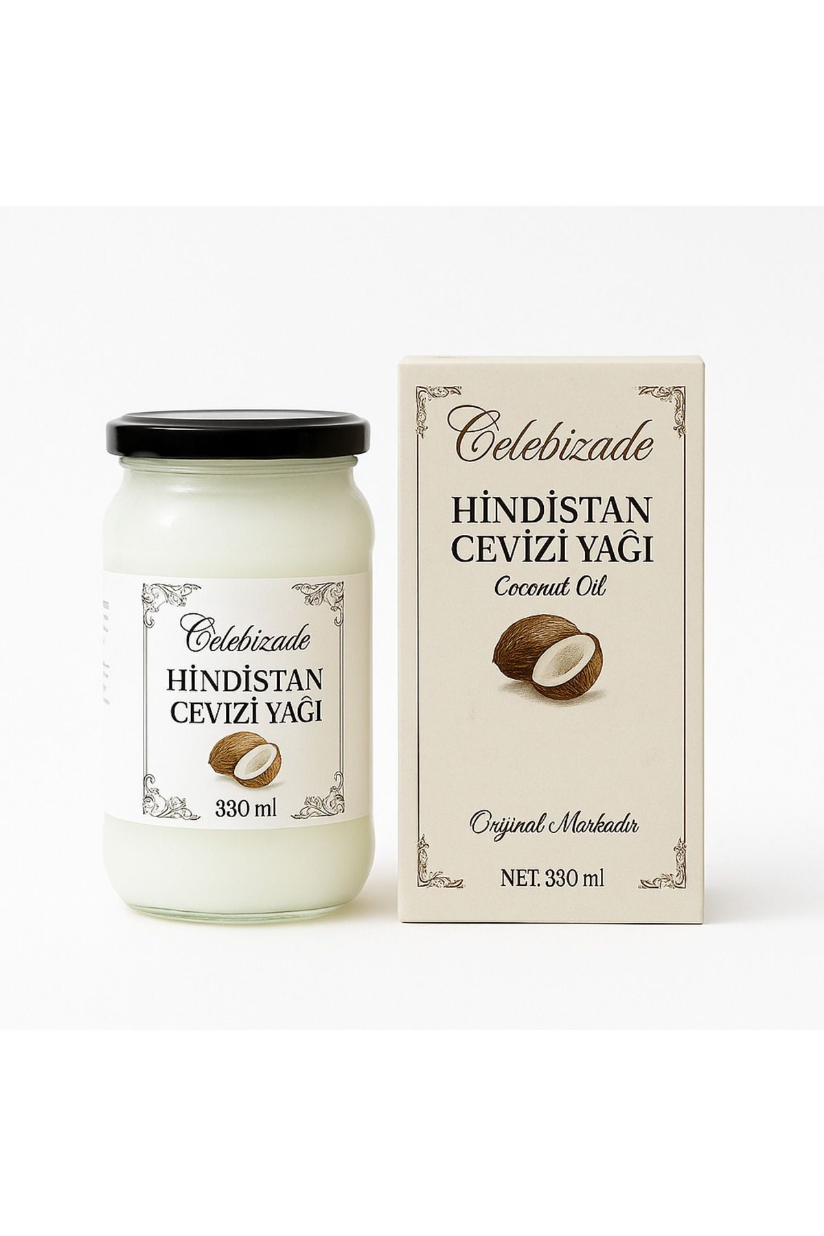 Hindistan Cevizi Yağı 330 ml – Soğuk Sıkım & Saf