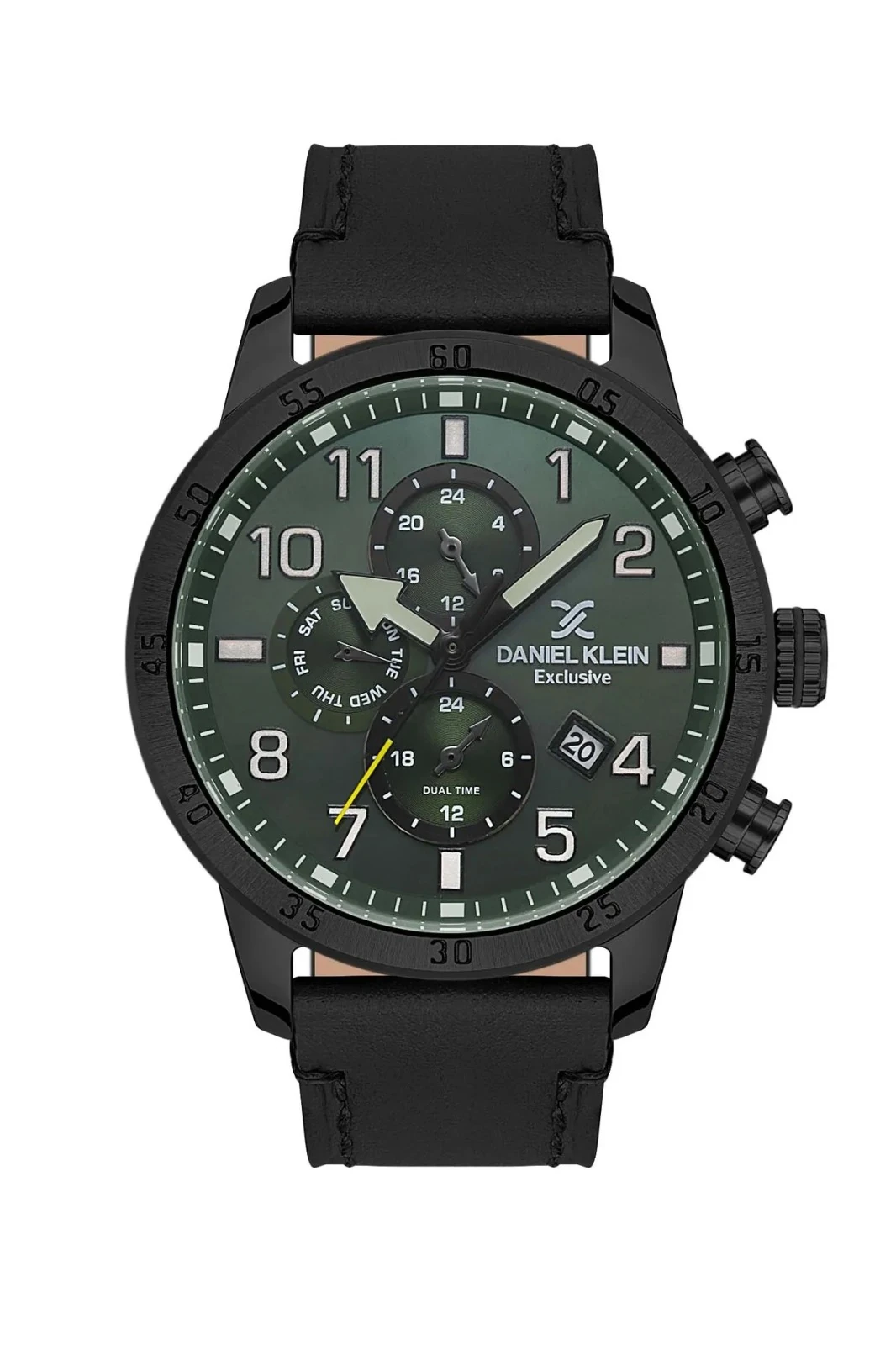 Daniel Klein DK.1.13539-5 Siyah Deri Kordon 3 ATM Mineral Cam Exclusive Erkek Saat