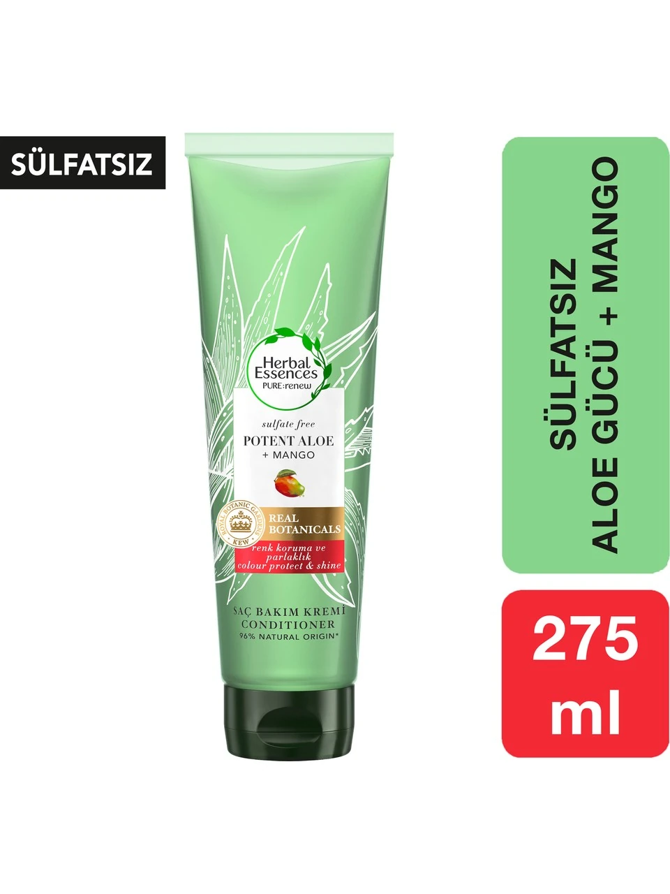 Herbal Essences Sülfatsız Renk Koruma ve Nem Aloe + Mango Saç Bakım Kremin 275 ml