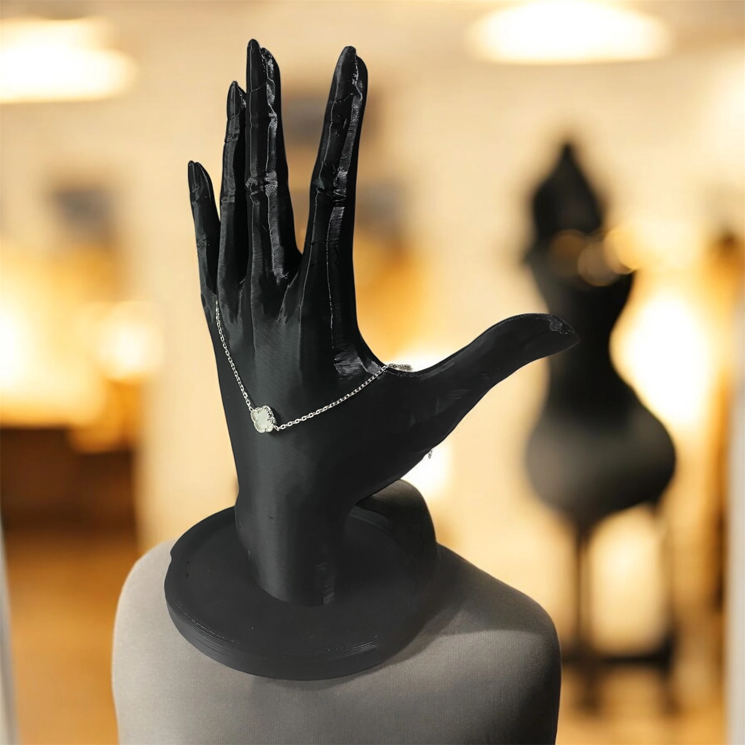 925 Ayar Gümüş Sedef Taşlı Tekli Şanslı Yonca Van Cleef Minimalist Bileklik