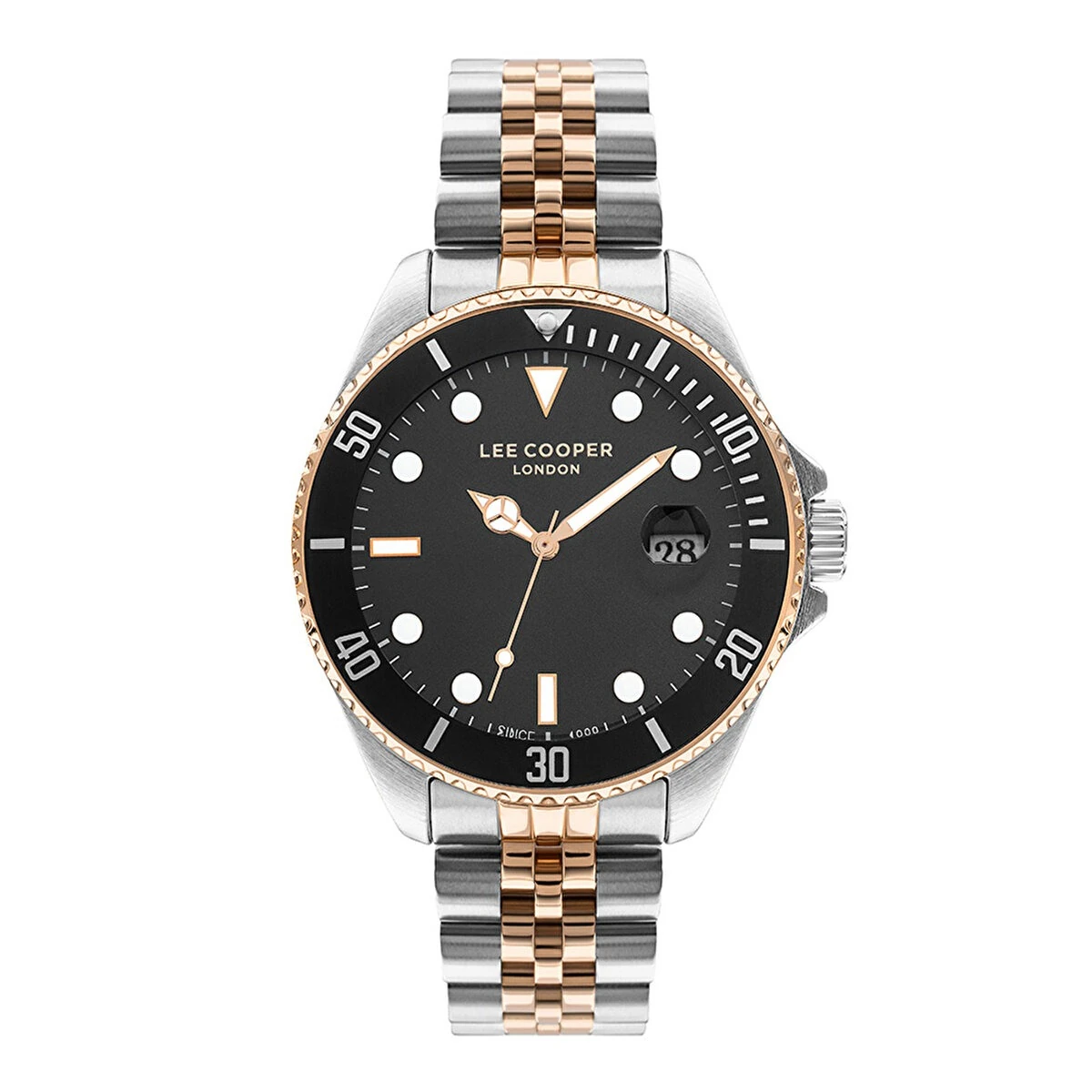 Lee Cooper LC07594.560 London Seri Şık Çelik Kordon 3 ATM Mineral Cam Erkek Kol Saat