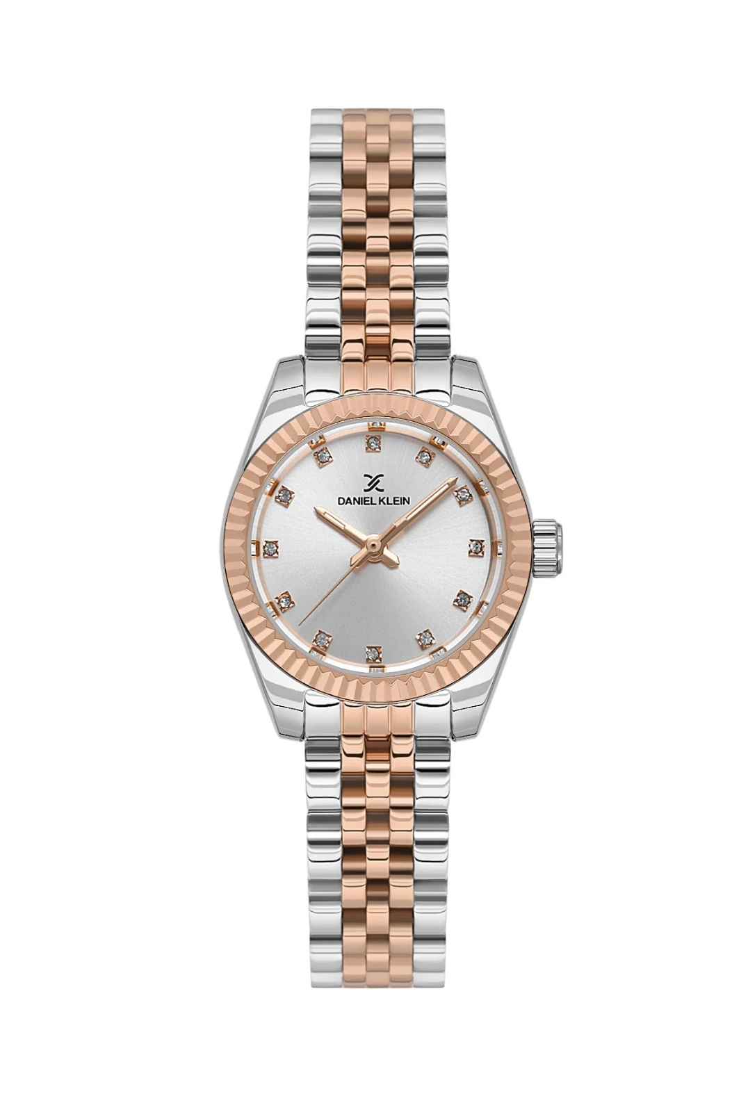 Daniel Klein DK.1.13729-9 Orijinal Kadın Kol Saati 3 ATM Su Geçirmez Mineral Cam Rose ve Gümüş 