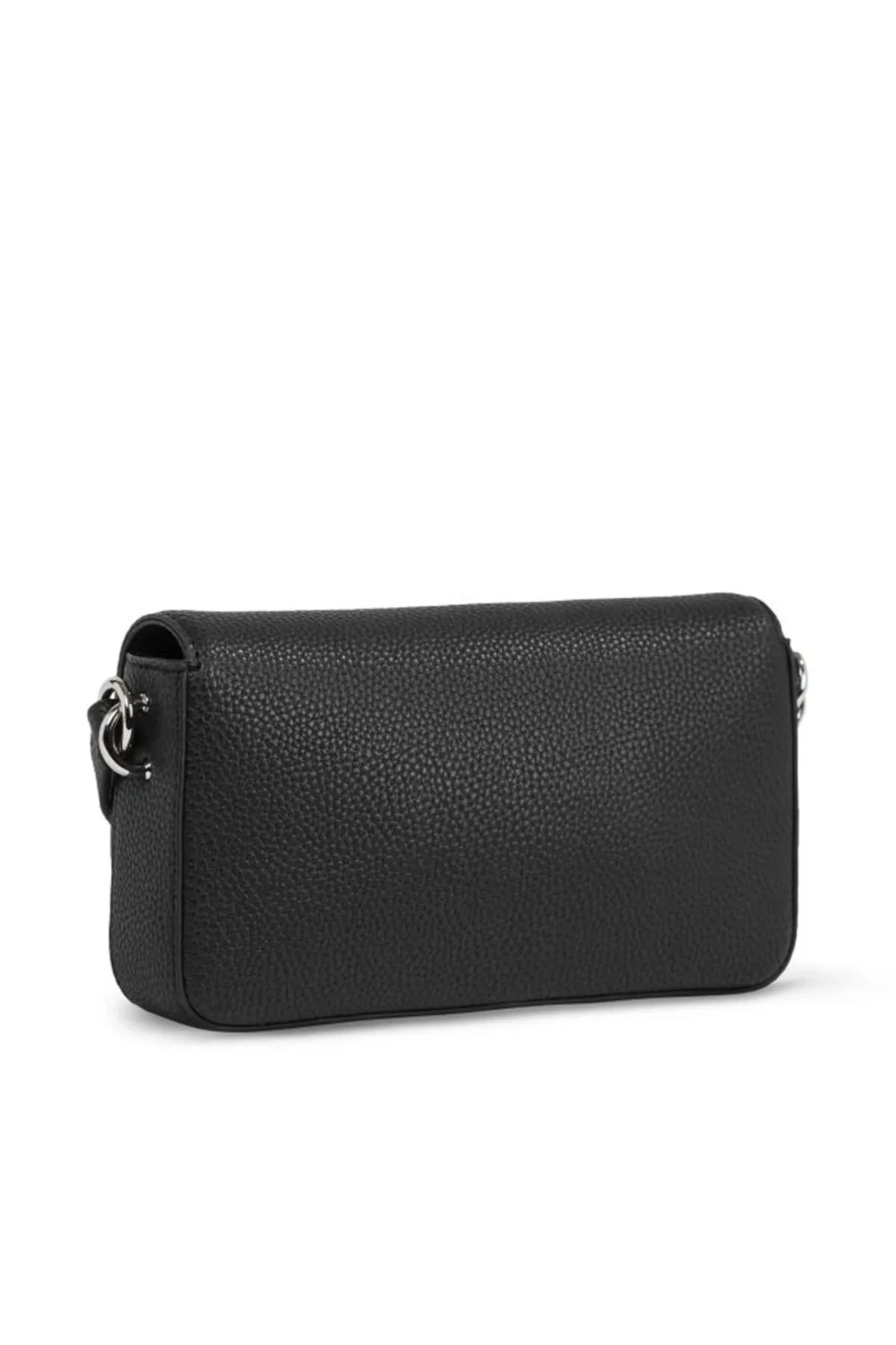 Tommy Hilfiger Deri Kart Bölmeli Günlük Kullanım Siyah Omuz Çantası