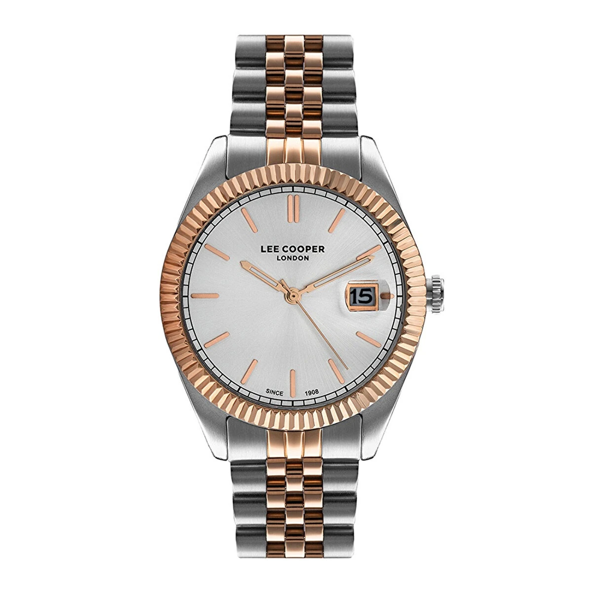 Lee Cooper LC07215.530 London Seri Şık Çelik Kordon 3 ATM Mineral Cam Erkek Saat