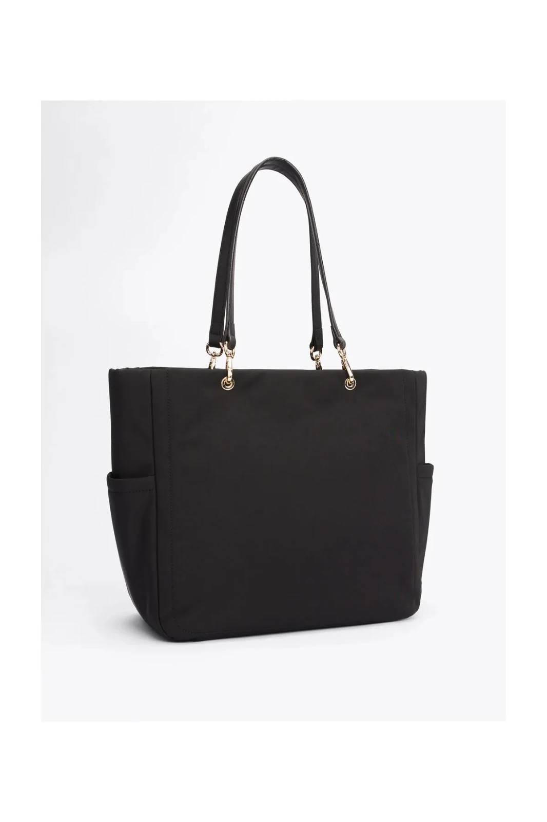 Tommy Hilfiger Kadın İki Yan Tarafı Cep Detaylı Omuz Askılı Siyah Omuz Çantası