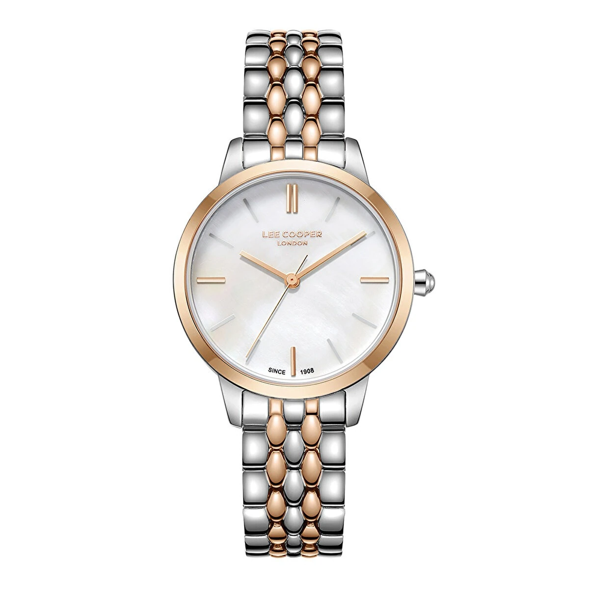 Lee Cooper LC07941.520 London Seri Metal Kordon 3 ATM Mineral Cam Kadın Saat
