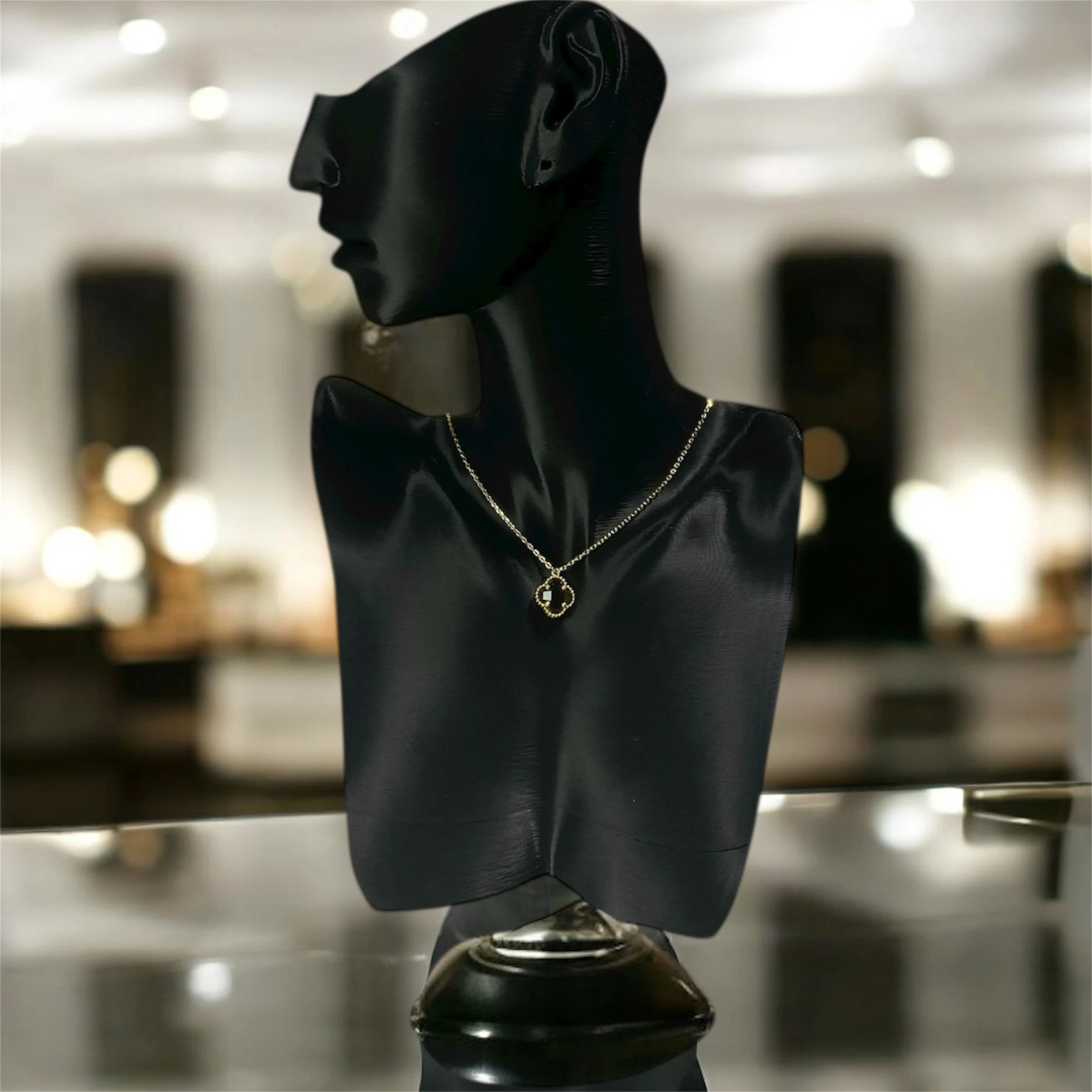 925 Ayar Gümüş Altın Kaplama Şans Yoncası Van Cleef Kolye Kadın Takı