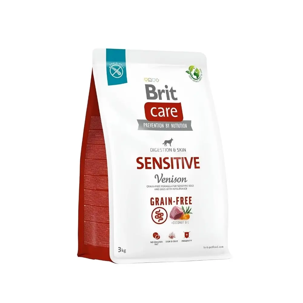 Brit Care Sensitive Digestion & Skin Mono Protein Geyikli Tahılsız Yetişkin Köpek Maması - 3 KG
