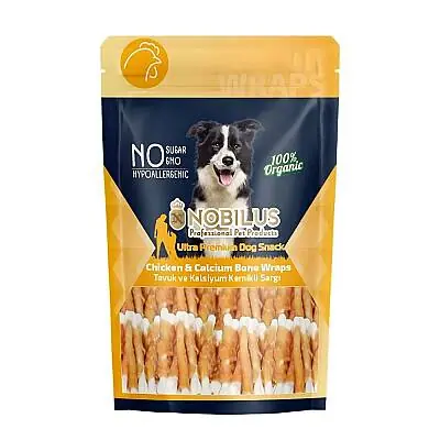 Nobilus Tavuk ve Kalsiyum Kemikli Sargı Köpek Ödül Maması 80gr