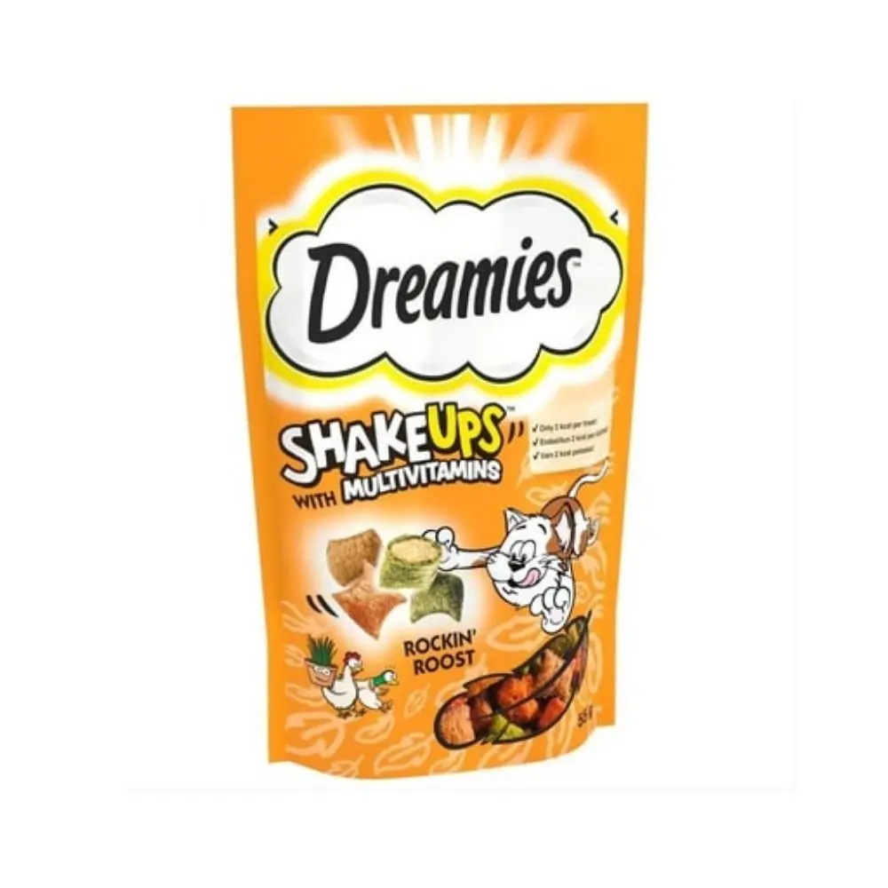 Dreamies Shake Ups Rockin Rooster Kedi Ödülü 55 Gr