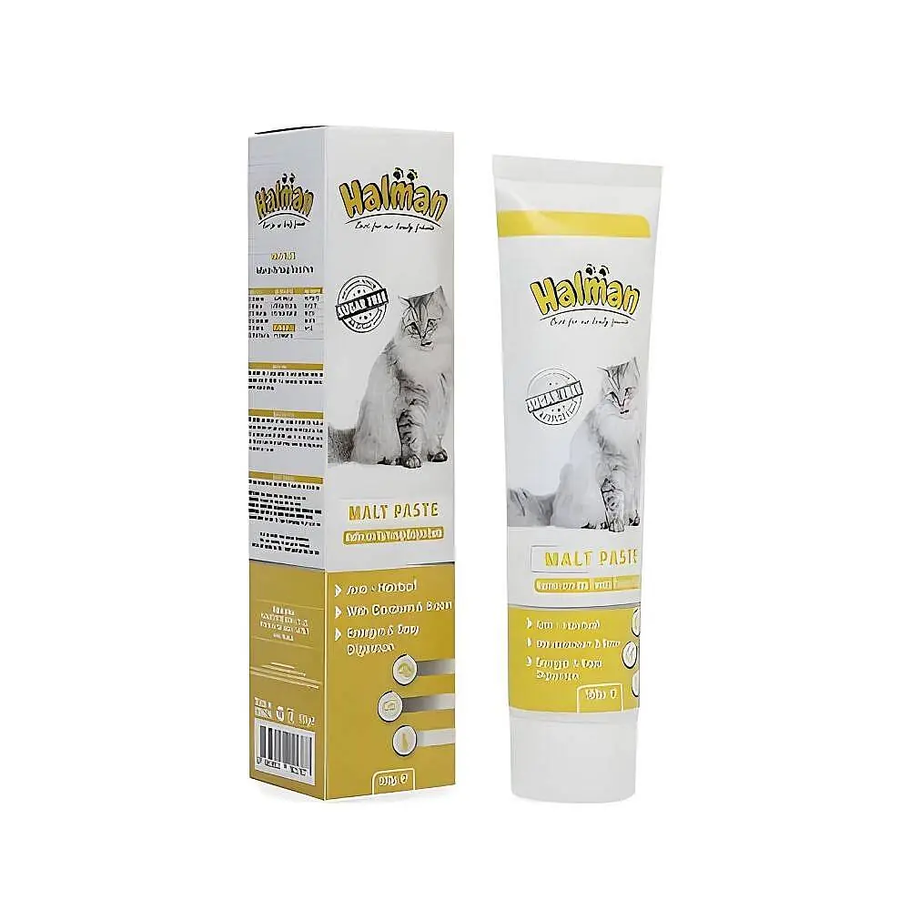 Halman Malt Paste Kedi Tüy Yumağı Önleyici Macun 100 Gr