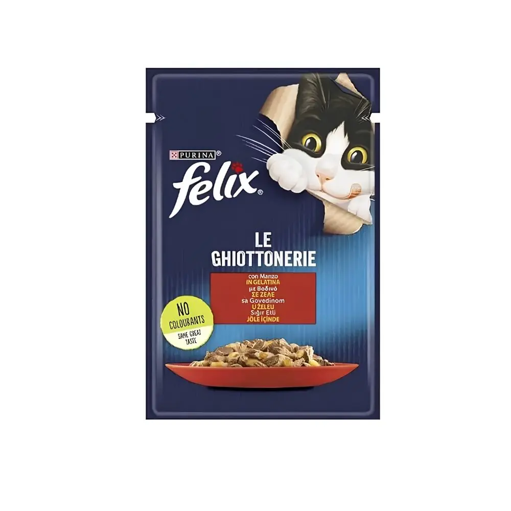 Felix Sığır Etli Kedi Yaş Mama 85 Gr