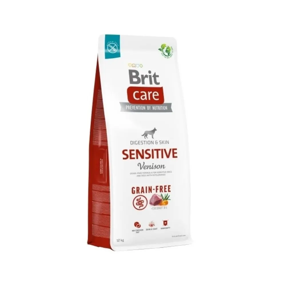 Brit Care Sensitive Digestion & Skin Mono Protein Geyikli Tahılsız Yetişkin Köpek Maması - 12 KG