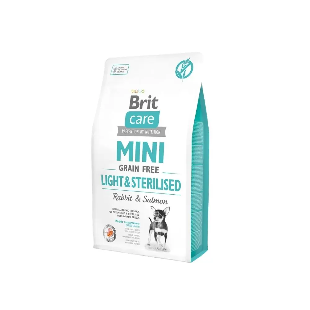 Brit Care Tahılsız, Hipoalerjenik Tavşan Etli Ve Somonlu Mini Irk Kısırlaştırılmış Köpek Maması 2 Kg