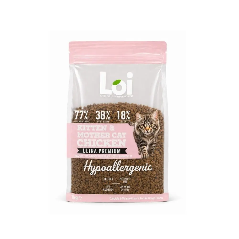 Loi Yavru Tavuklu Kuru Kedi Maması - 1 KG