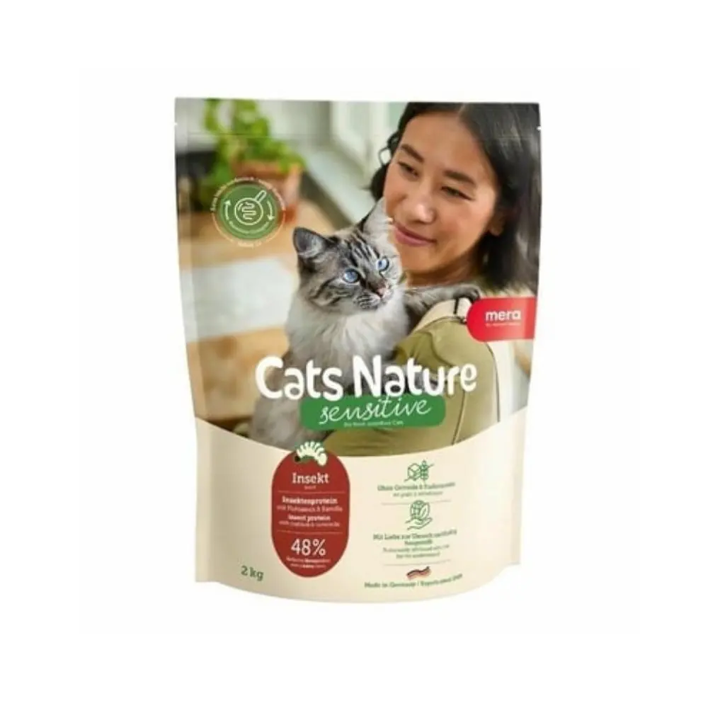 Mera Cats Nature Sensitive Insect Larvalı Tahılsız Yetişkin Kedi Maması 2 Kg