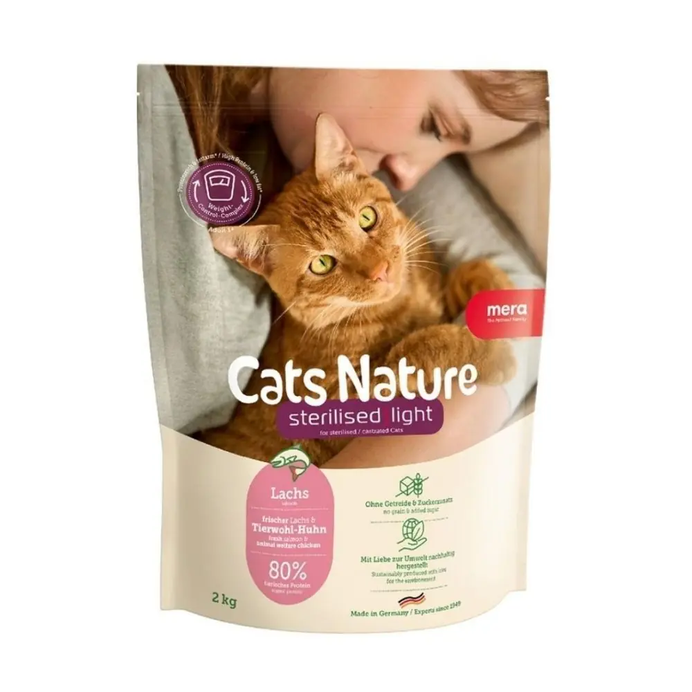 Mera Cats Nature Kısırlaştırılmış Somonlu Yetişkin Kedi Maması 2 Kg