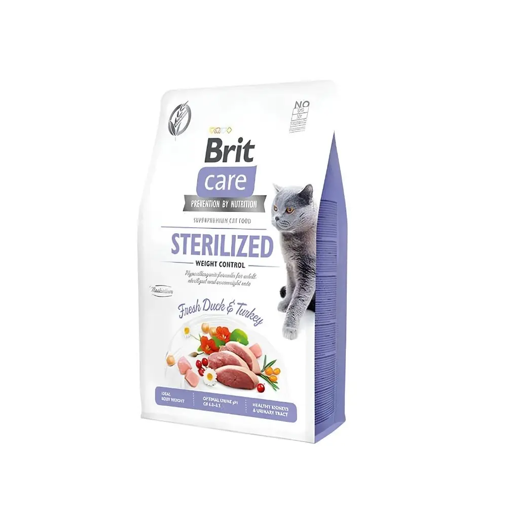 Brit Care Hypo-Allergenic Ördekli Tahılsız Kısırlaştırılmış Kedi Maması 2 Kg