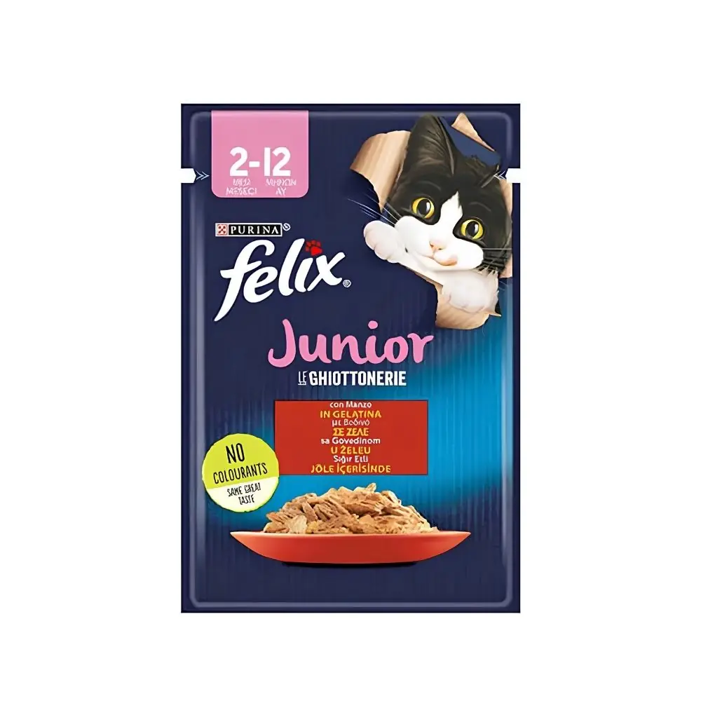 Felix Yavru Sığır Etli Kedi Yaş Mama 85 Gr