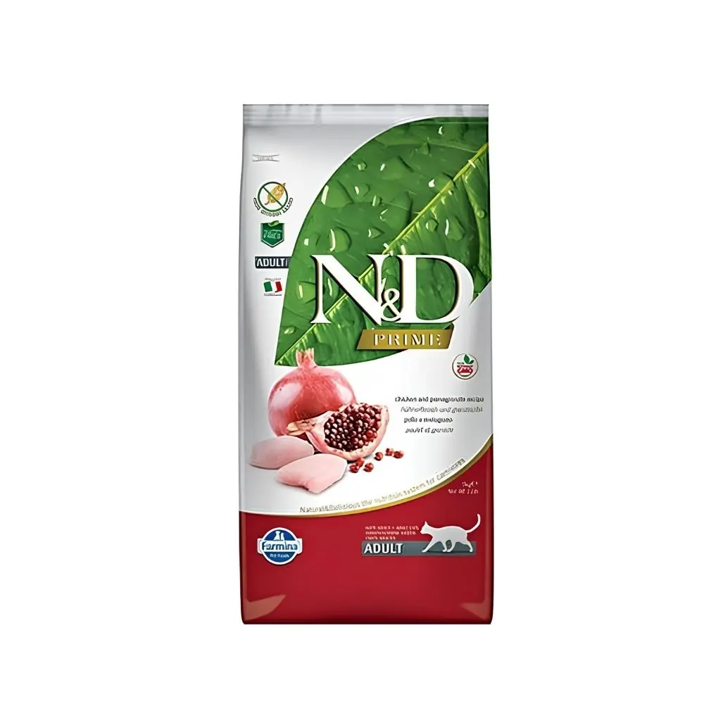 N&D Tahılsız Tavuk Etli ve Narlı Yetişkin Kedi Maması 1,5 Kg