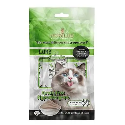 Nobilus Kuzu Ve Balkabaklı Kedi Krema Ödülü 5X15gr
