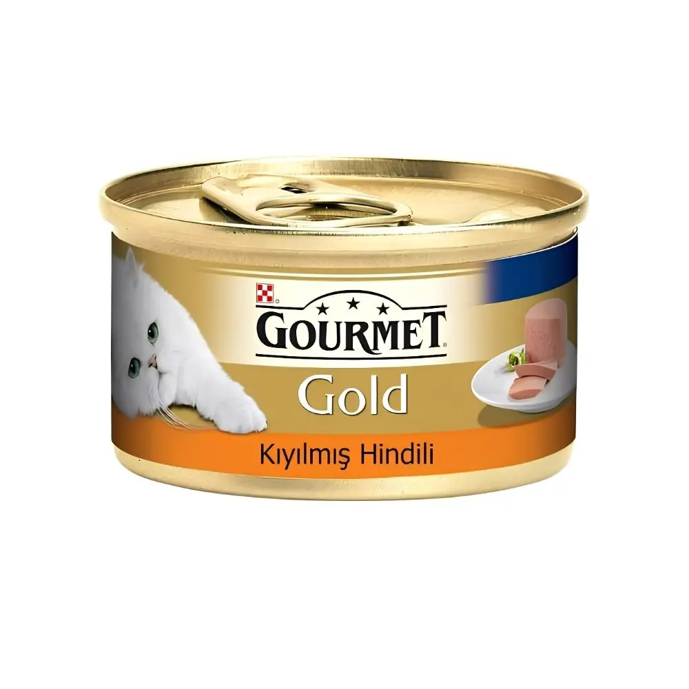 Gourmet Kıyılmış Hindili Yaş Kedi Maması 85 Gr