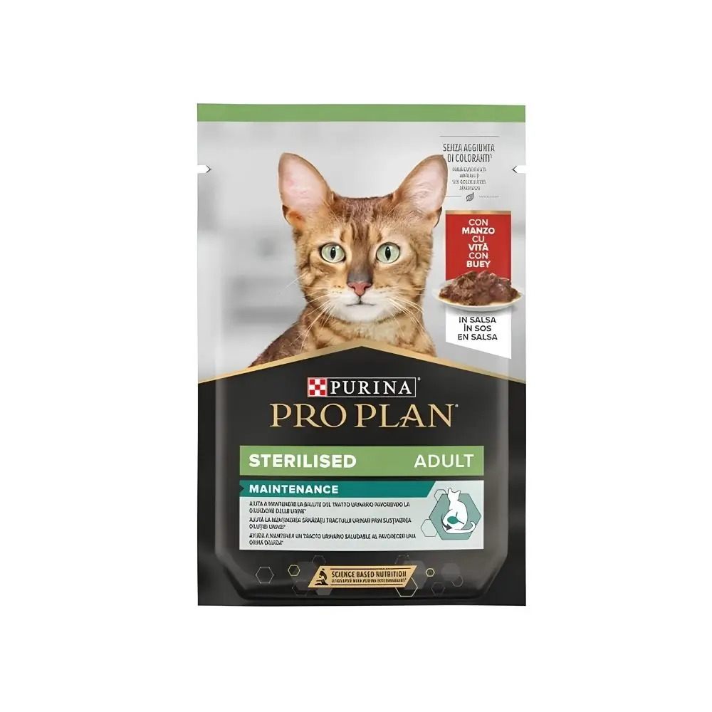 Pro Plan Pouch Sterilised Biftekli Kısır Kedi Konservesi 85 Gr