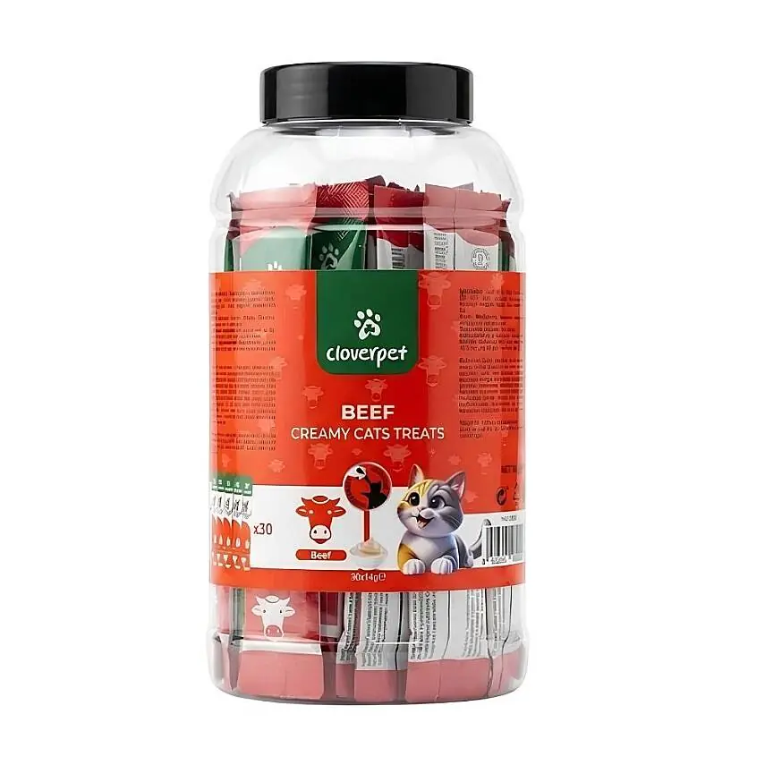 Cloverpet Kavanoz Krema Biftekli 30x14 Gr