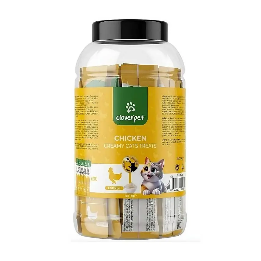 Cloverpet Kavanoz Krema Tavuklu 30x14 Gr