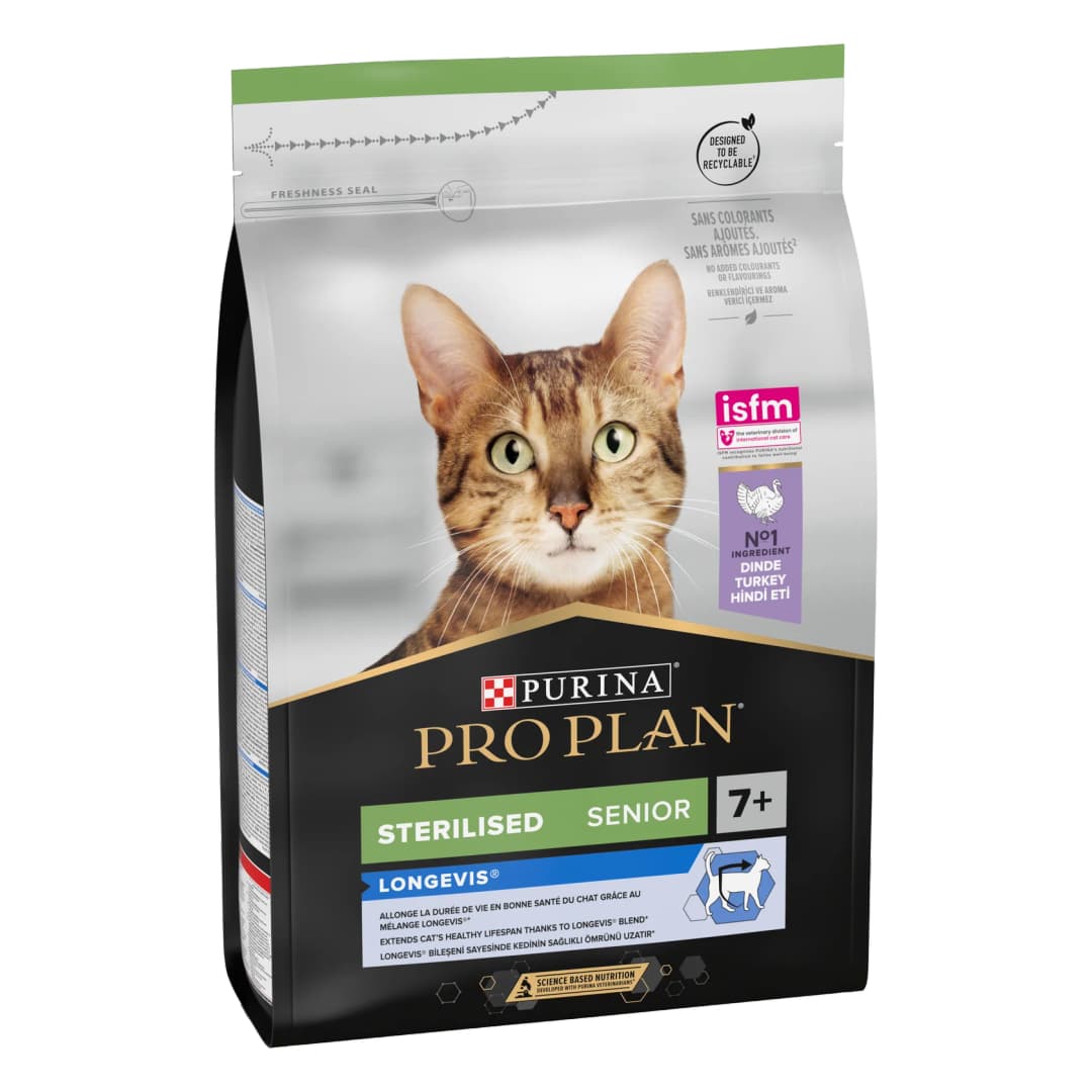 Pro Plan +7 Kısır Hindili Yaşlı Kedi Maması 3kg