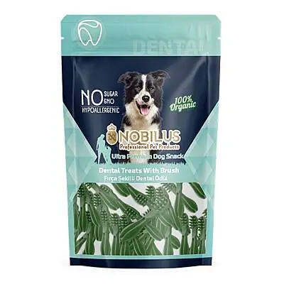 Nobilus Köpek Diş Temizleyici Ödül Maması Fırça Şekilli 80gr