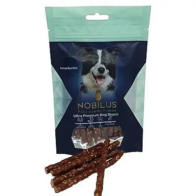 Nobilus Sığır Eti ve Pirinçli Köpek Ödül Çubuğu 80gr