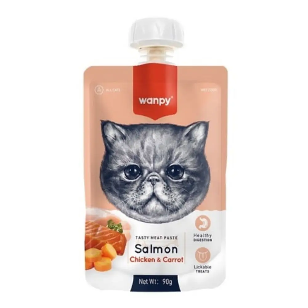 Wanpy Taze Somonlu & Tavuklu Kedi Et Ezmesi 90 Gr