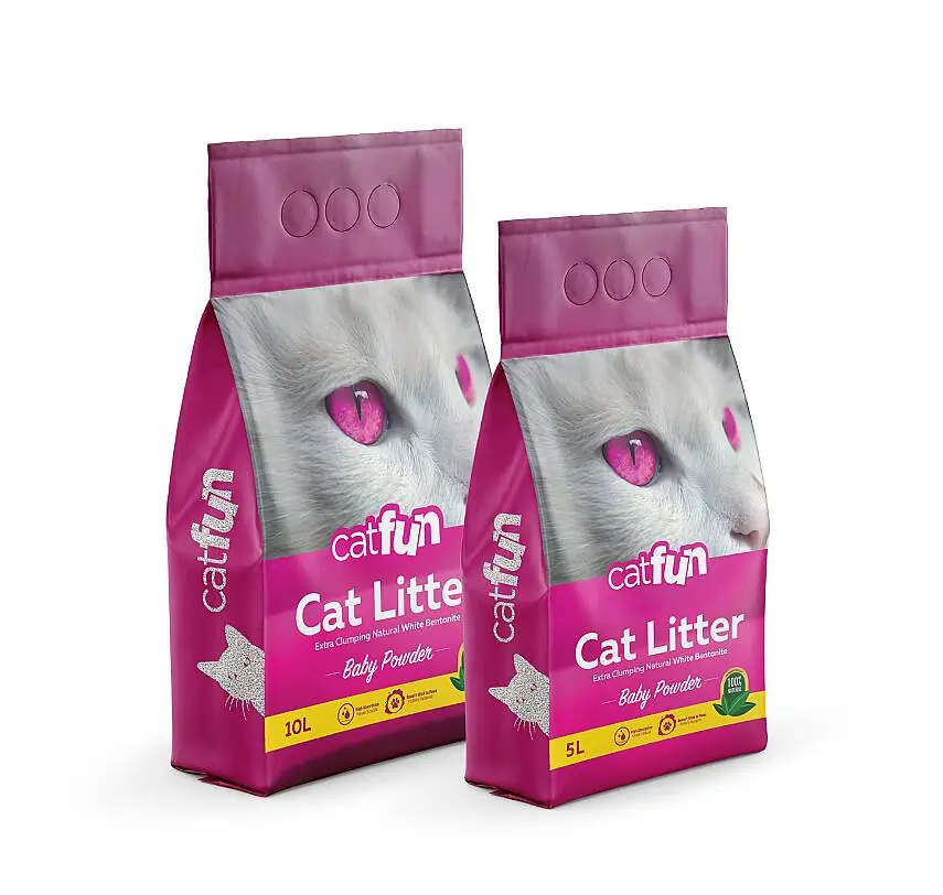 Catfun Bentonit Bebek Pudra Kokulu Kedi Kumu 10 Lt
