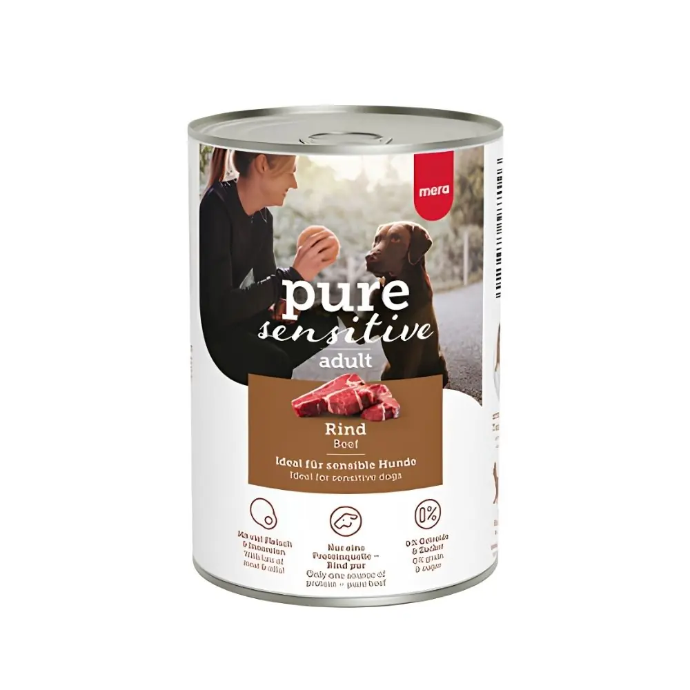 Mera Pure Sensitive Adult Sığır Etli Yetişkin Köpek Konservesi 400 Gr